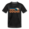 Golden, Colorado Toddler T-Shirt - Retro Mountain Golden Toddler Tee - charcoal gray