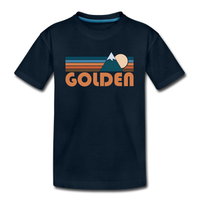 Golden, Colorado Toddler T-Shirt - Retro Mountain Golden Toddler Tee