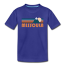 Missoula, Montana Toddler T-Shirt - Retro Mountain Missoula Toddler Tee - royal blue