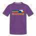 Missoula, Montana Toddler T-Shirt - Retro Mountain Missoula Toddler Tee - purple