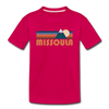 Missoula, Montana Toddler T-Shirt - Retro Mountain Missoula Toddler Tee