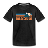 Missoula, Montana Toddler T-Shirt - Retro Mountain Missoula Toddler Tee - charcoal gray