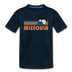 Missoula, Montana Toddler T-Shirt - Retro Mountain Missoula Toddler Tee - deep navy