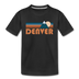 Denver, Colorado Toddler T-Shirt - Retro Mountain Denver Toddler Tee - black