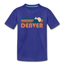 Denver, Colorado Toddler T-Shirt - Retro Mountain Denver Toddler Tee - royal blue