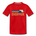 Denver, Colorado Toddler T-Shirt - Retro Mountain Denver Toddler Tee - red