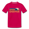 Denver, Colorado Toddler T-Shirt - Retro Mountain Denver Toddler Tee - dark pink