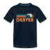 Denver, Colorado Toddler T-Shirt - Retro Mountain Denver Toddler Tee - deep navy