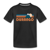 Durango, Colorado Toddler T-Shirt - Retro Mountain Durango Toddler Tee - black