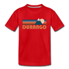 Durango, Colorado Toddler T-Shirt - Retro Mountain Durango Toddler Tee - red