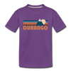 Durango, Colorado Toddler T-Shirt - Retro Mountain Durango Toddler Tee - purple
