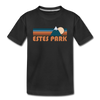 Estes Park, Colorado Toddler T-Shirt - Retro Mountain Estes Park Toddler Tee - black