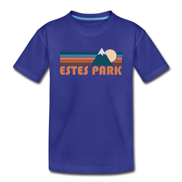 Estes Park, Colorado Toddler T-Shirt - Retro Mountain Estes Park Toddler Tee - royal blue