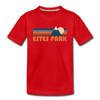 Estes Park, Colorado Toddler T-Shirt - Retro Mountain Estes Park Toddler Tee - red