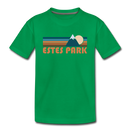 Estes Park, Colorado Toddler T-Shirt - Retro Mountain Estes Park Toddler Tee - kelly green