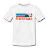 Montana Toddler T-Shirt - Retro Mountain Montana Toddler Tee - white