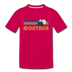 Montana Toddler T-Shirt - Retro Mountain Montana Toddler Tee - dark pink