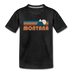 Montana Toddler T-Shirt - Retro Mountain Montana Toddler Tee - charcoal gray