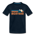 Montana Toddler T-Shirt - Retro Mountain Montana Toddler Tee - deep navy