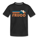 Frisco, Colorado Toddler T-Shirt - Retro Mountain Frisco Toddler Tee - black