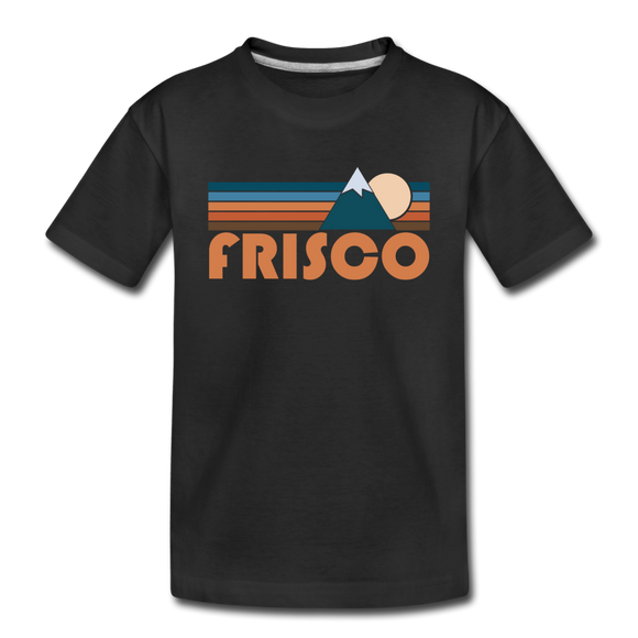 Frisco, Colorado Toddler T-Shirt - Retro Mountain Frisco Toddler Tee - black