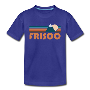 Frisco, Colorado Toddler T-Shirt - Retro Mountain Frisco Toddler Tee - royal blue