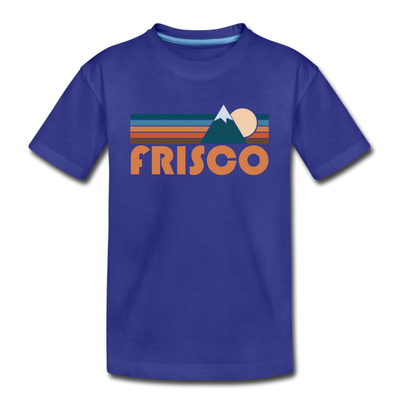 Frisco, Colorado Toddler T-Shirt - Retro Mountain Frisco Toddler Tee - royal blue