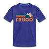 Frisco, Colorado Toddler T-Shirt - Retro Mountain Frisco Toddler Tee - royal blue