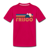 Frisco, Colorado Toddler T-Shirt - Retro Mountain Frisco Toddler Tee - dark pink
