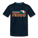 Frisco, Colorado Toddler T-Shirt - Retro Mountain Frisco Toddler Tee - deep navy