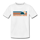 Jackson Hole, Wyoming Toddler T-Shirt - Retro Mountain Jackson Hole Toddler Tee - white