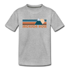Jackson Hole, Wyoming Toddler T-Shirt - Retro Mountain Jackson Hole Toddler Tee - heather gray
