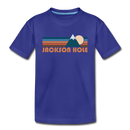 Jackson Hole, Wyoming Toddler T-Shirt - Retro Mountain Jackson Hole Toddler Tee - royal blue