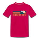 Jackson Hole, Wyoming Toddler T-Shirt - Retro Mountain Jackson Hole Toddler Tee - dark pink