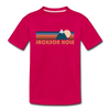 Jackson Hole, Wyoming Toddler T-Shirt - Retro Mountain Jackson Hole Toddler Tee - dark pink