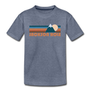 Jackson Hole, Wyoming Toddler T-Shirt - Retro Mountain Jackson Hole Toddler Tee - heather blue