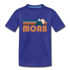 Moab, Utah Toddler T-Shirt - Retro Mountain Moab Toddler Tee - royal blue