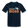 Moab, Utah Toddler T-Shirt - Retro Mountain Moab Toddler Tee - deep navy