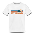 Mount Hood, Oregon Toddler T-Shirt - Retro Mountain Mount Hood Toddler Tee - white