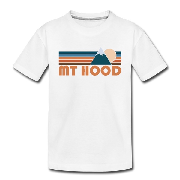 Mount Hood, Oregon Toddler T-Shirt - Retro Mountain Mount Hood Toddler Tee - white