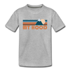 Mount Hood, Oregon Toddler T-Shirt - Retro Mountain Mount Hood Toddler Tee - heather gray