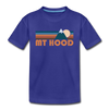 Mount Hood, Oregon Toddler T-Shirt - Retro Mountain Mount Hood Toddler Tee - royal blue