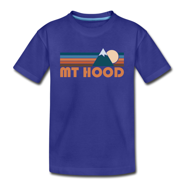 Mount Hood, Oregon Toddler T-Shirt - Retro Mountain Mount Hood Toddler Tee - royal blue