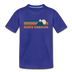 North Carolina Toddler T-Shirt - Retro Mountain North Carolina Toddler Tee - royal blue