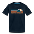 North Carolina Toddler T-Shirt - Retro Mountain North Carolina Toddler Tee - deep navy