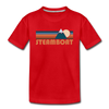 Steamboat, Colorado Toddler T-Shirt - Retro Mountain Steamboat Toddler Tee - red