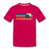 Steamboat, Colorado Toddler T-Shirt - Retro Mountain Steamboat Toddler Tee - dark pink