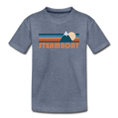Steamboat, Colorado Toddler T-Shirt - Retro Mountain Steamboat Toddler Tee - heather blue