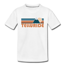 Telluride, Colorado Toddler T-Shirt - Retro Mountain Telluride Toddler Tee - white