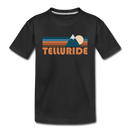 Telluride, Colorado Toddler T-Shirt - Retro Mountain Telluride Toddler Tee - black